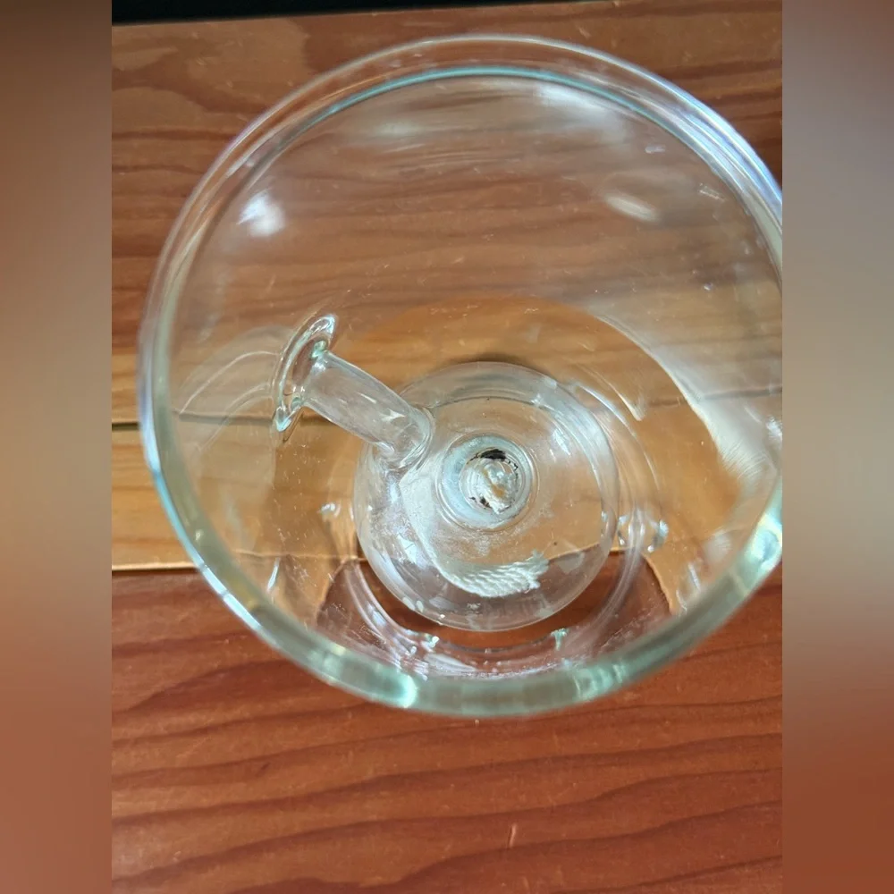 Wolfard Glassblowing Co Hand Blown Oil Lamp 9”